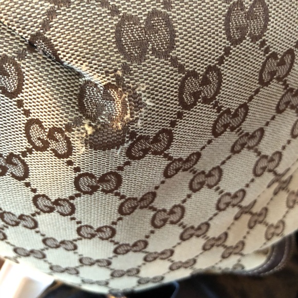 Gucci Vintage Signature Canvas Hobo - Picture 8 of 14